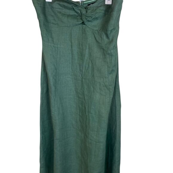 #306 MADEWELL Strapless Linen Maxi Dress NEW WITH TAGS - Picture 4 of 13